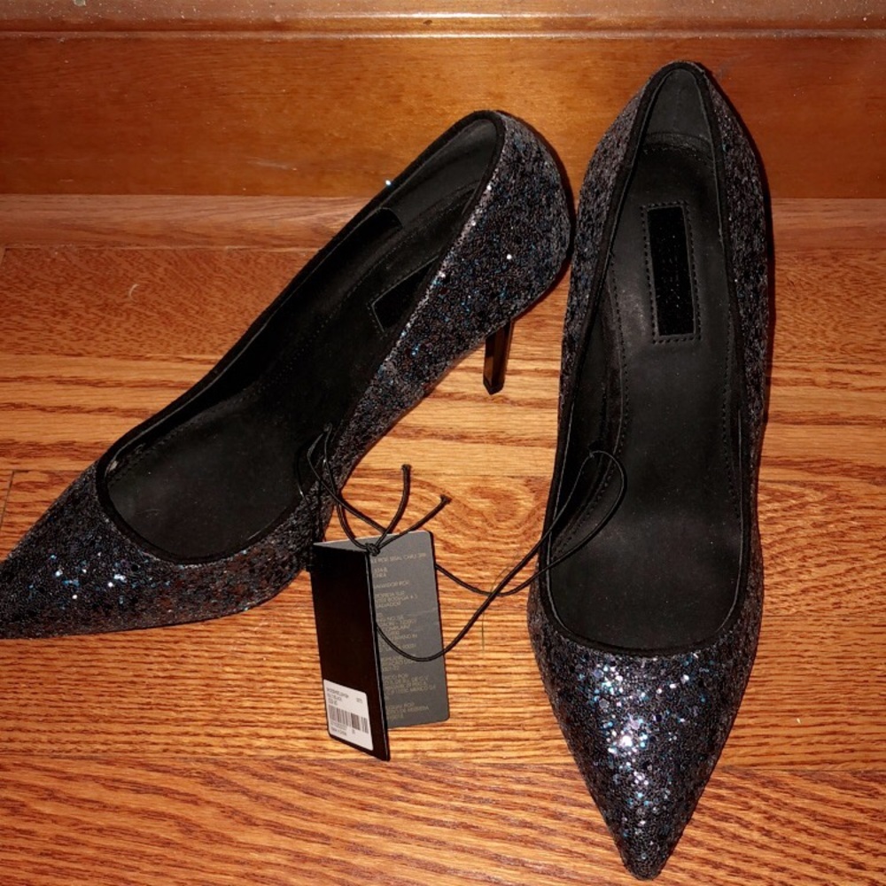 Glitter high heels